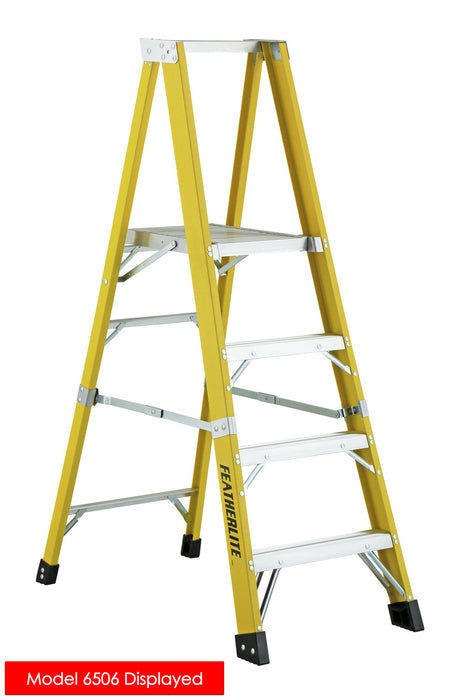 Featherlite Extra Heavy Duty Fiberglass Platform Step Ladder (Type 1A) - 10ft