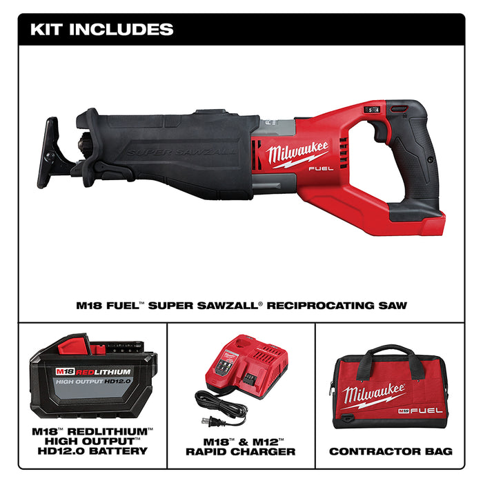 Milwaukee M18 FUEL Cordless SUPER SAWZALL Reciprocating Saw Kit