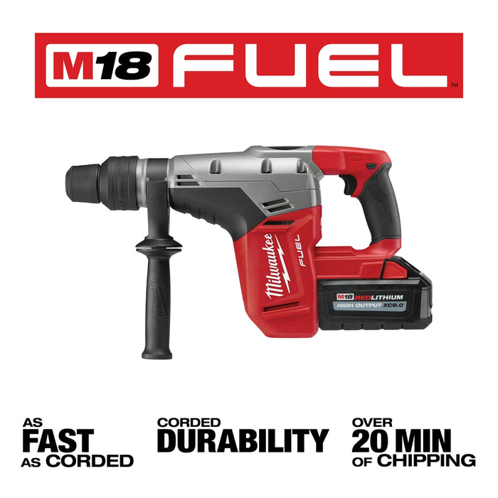 Milwaukee M18 FUEL Cordless 1-9/16" SDS MAX Rotary Hammer Drill Kit