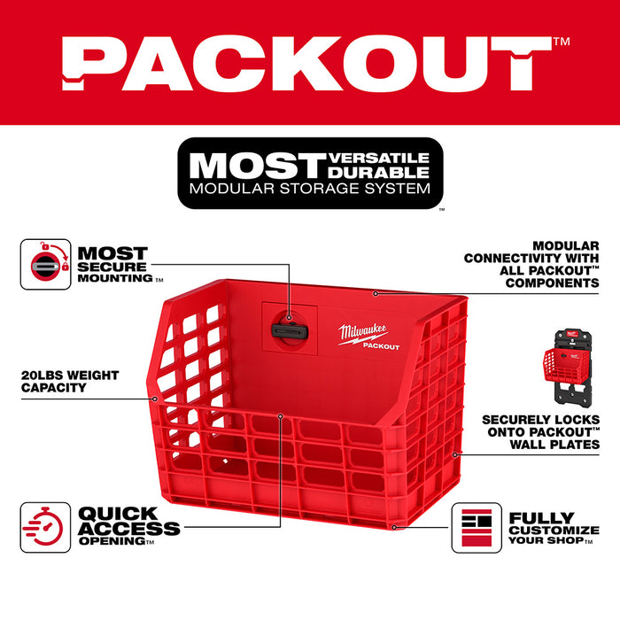 Milwaukee PACKOUT Compact Wall Basket