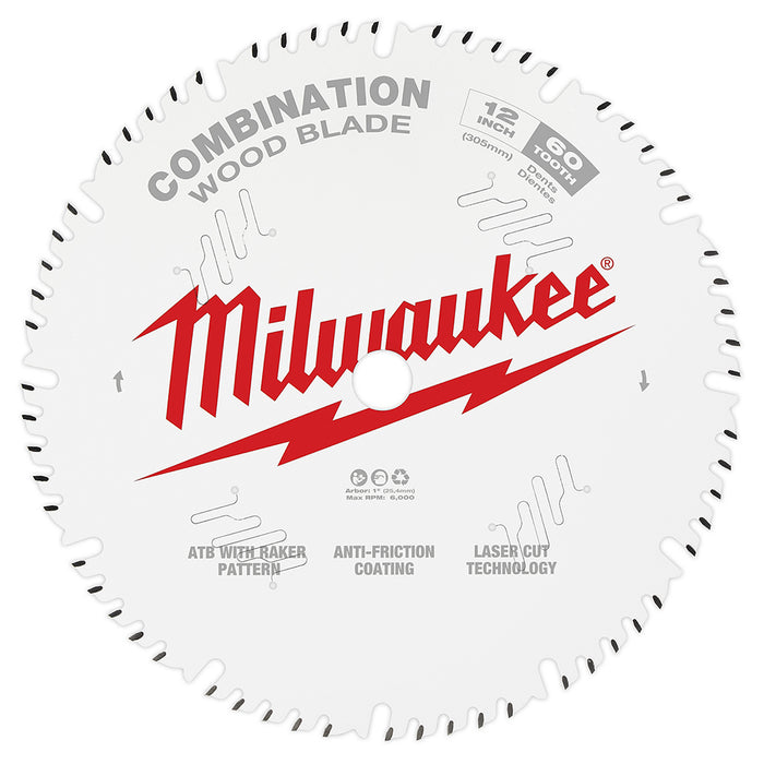 Milwaukee 12" x 60T Combination Circular Saw Blade