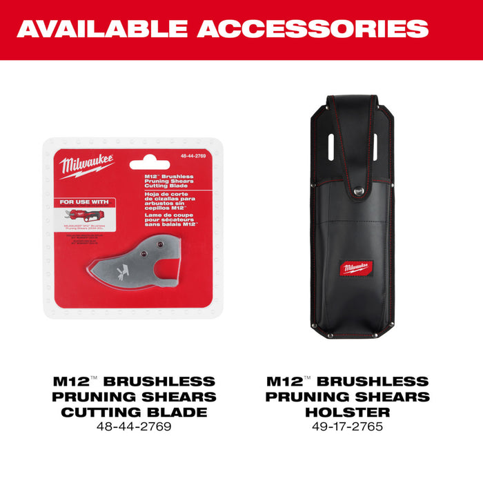 Milwaukee M12 Brushless Pruning Shears Kit