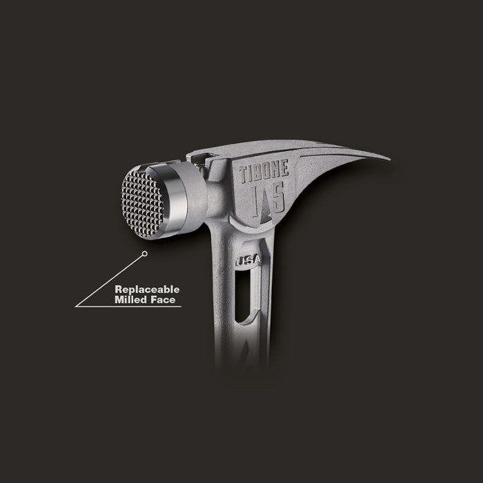 Stiletto® TIBONE™ 15oz Milled/Curved Titanium Framing Hammer