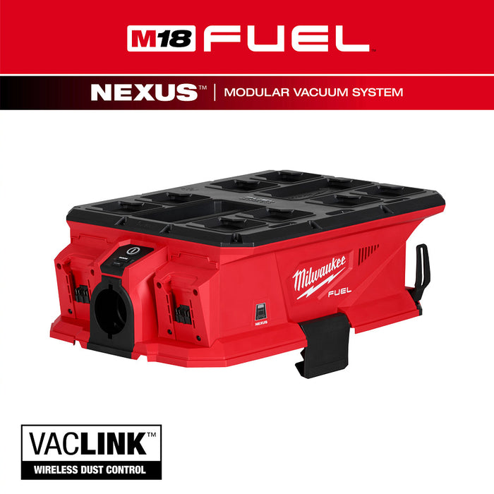 Milwaukee M18 FUEL NEXUS Dual Battery Vacuum Motor Head w/ PACKOUT & VACLINK