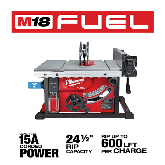 Milwaukee M18 FUEL Cordless 8-1/4" Table Saw with ONE-KEY  - Tool Only