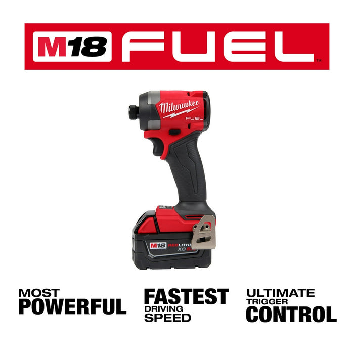 Milwaukee 2953-22 M18 FUEL Cordless 1/4" Hex Impact Driver Kit