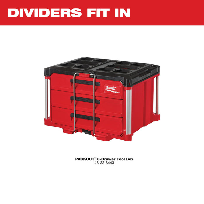 Milwaukee Drawer Dividers for PACKOUT 3-Drawer Tool Box