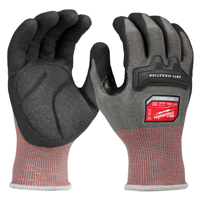Milwaukee Anti-Vibration A4 Nitrile Dipped Gloves