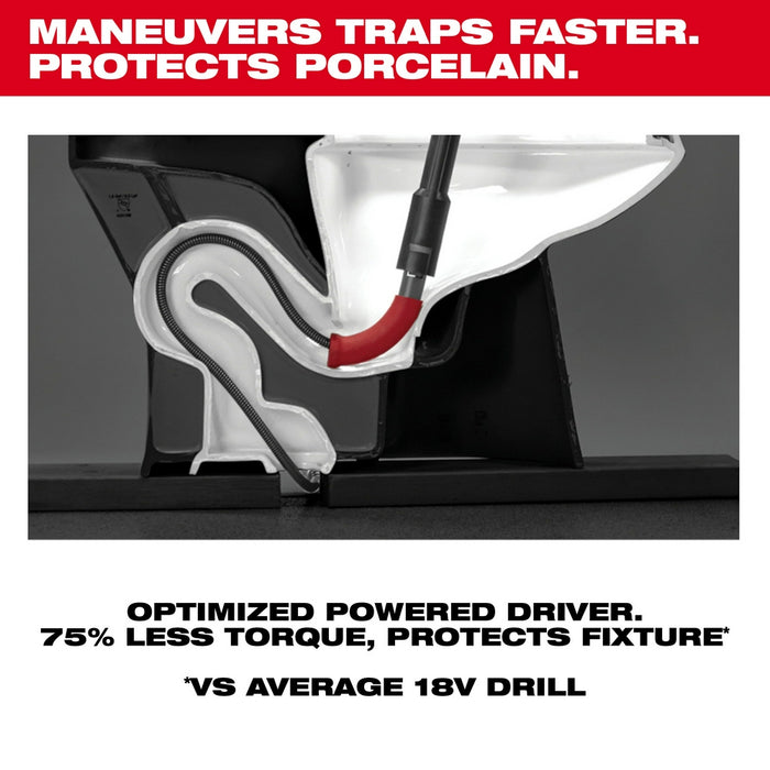 Milwaukee M12 TRAPSNAKE 6ft Toilet Auger Kit