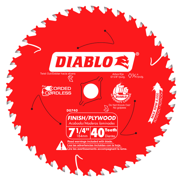 Diablo 40-Teeth Finishing Saw Blade for Wood