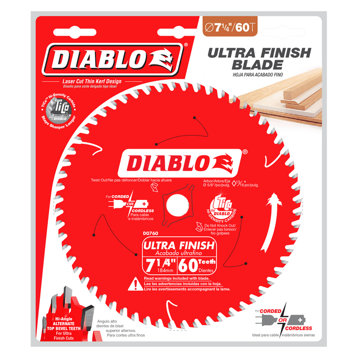 Diablo Ultra Finish Saw Blade for Wood