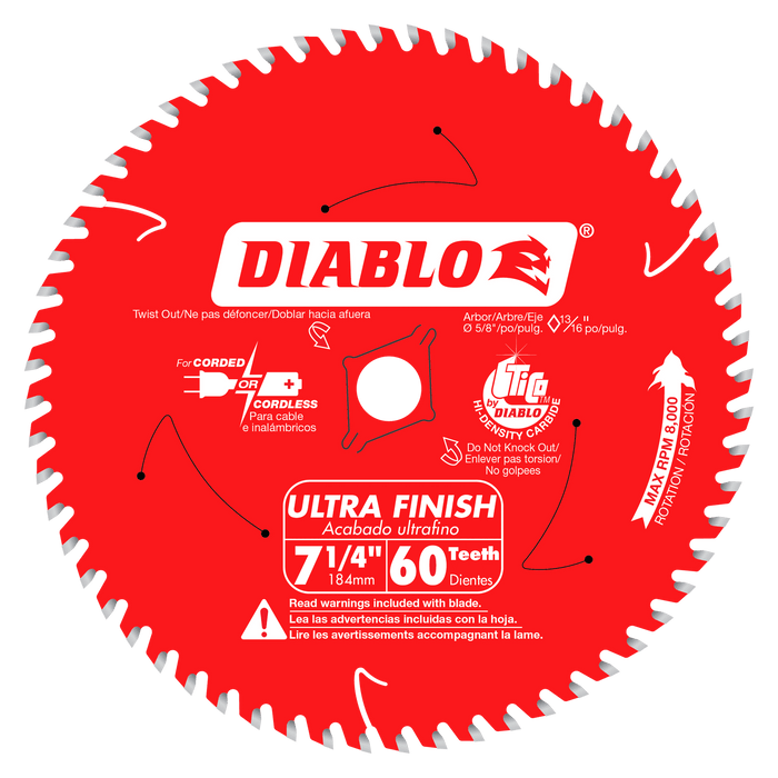 Diablo Ultra Finish Saw Blade for Wood