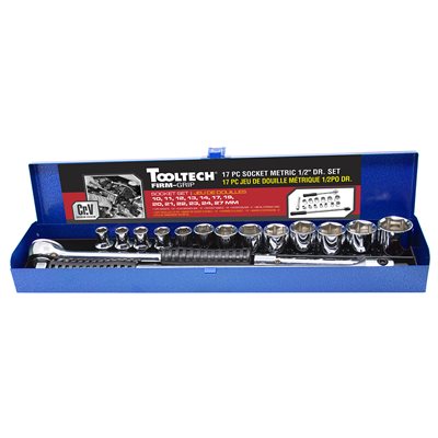 Tooltech 17 pc. Socket Set 1/2" Drive