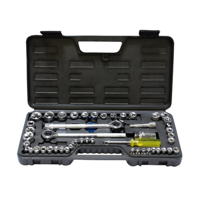 Tooltech 52 pc. SAE & Metric Socket Set - 1/4", 3/8", 1/2" Drive