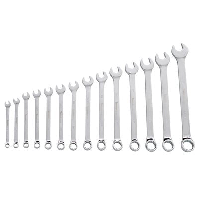 Tooltech 14 pc. V-Groove SAE Combination Wrench Set