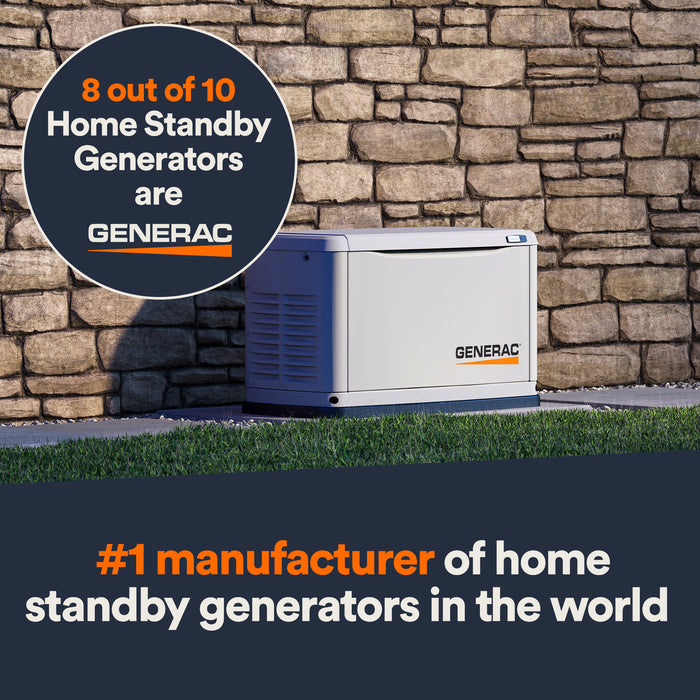 Generac 22kW Air-Cooled Standby Generator (WiFi Enabled)