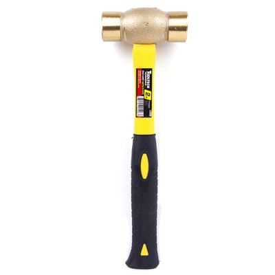 Tooltech Fiberglass Handle Brass Head Hammer