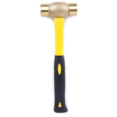 Tooltech Fiberglass Handle Brass Head Hammer