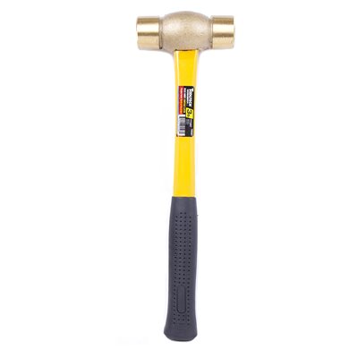 Tooltech Fiberglass Handle Brass Head Hammer