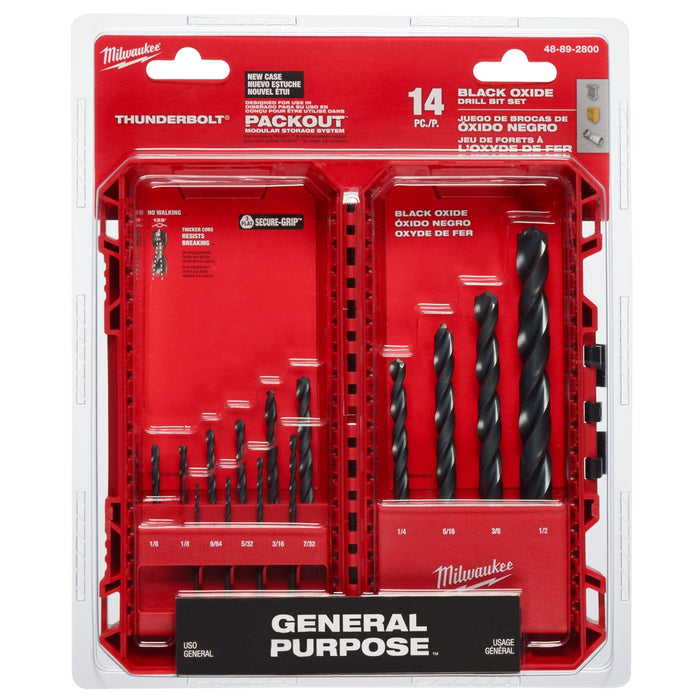 Milwaukee Thunderbolt® Black Oxide Drill Bit Set