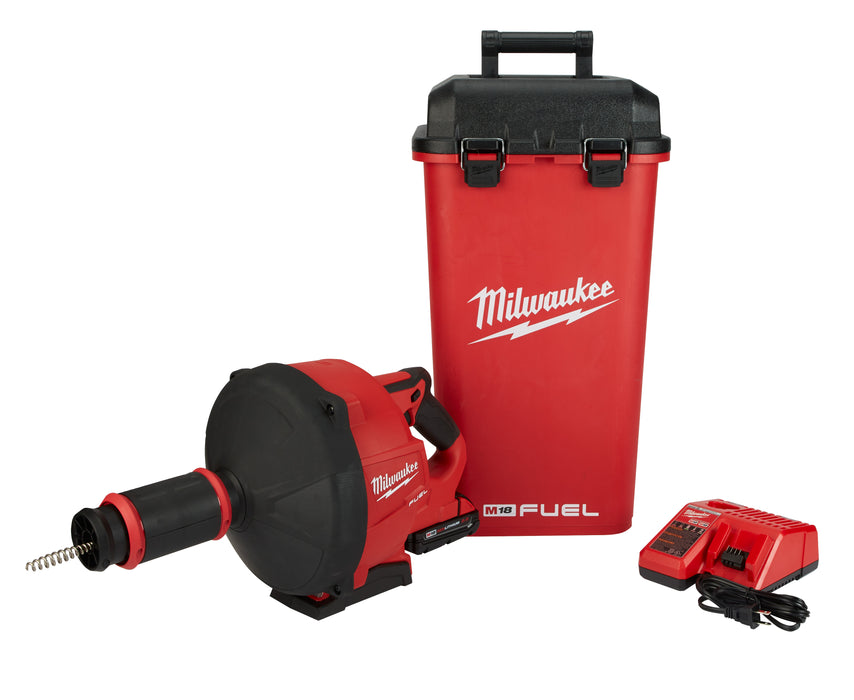 Milwaukee M18 FUEL Cordless Drain Snake with Cable-Drive Kit-A