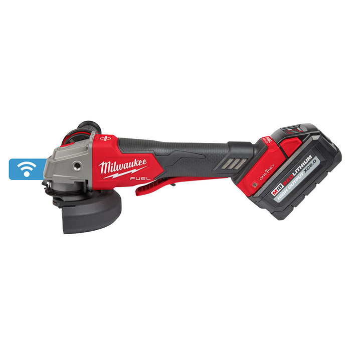 Milwaukee M18 FUEL  5" Braking Grinder w/ ONE-KEY Paddle Switch, No Lock