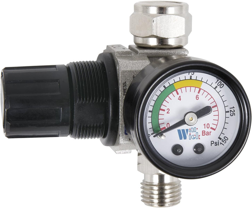 Jet 1/4" NPT Air Dial Regulator w/ Gauge For 409124 (HVLP) Spray Gun