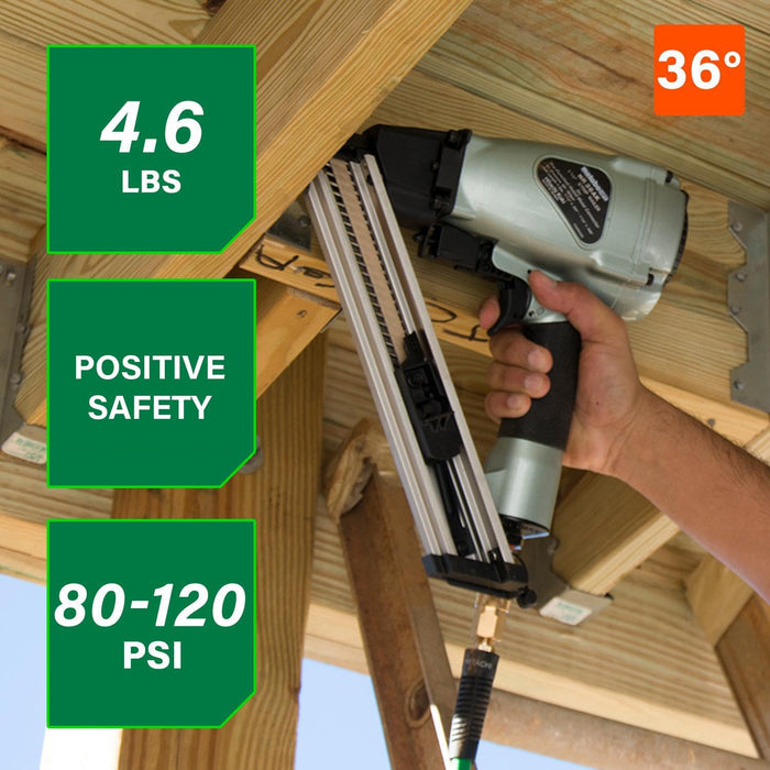 Metabo 36 Degree 1-1/2 Inch Strap-Tite Metal Connector Nailer