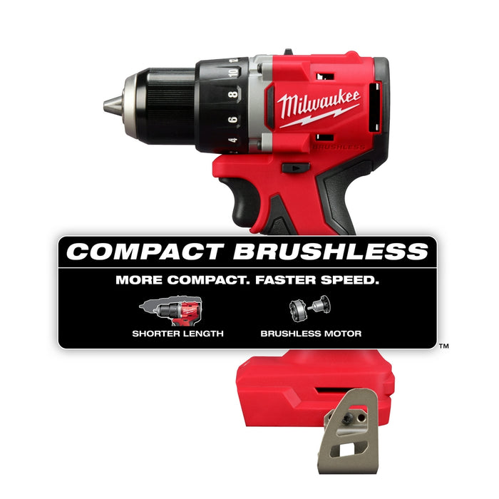 Milwaukee M18 Compact Brushless 1/2" Drill/Driver - Tool Only