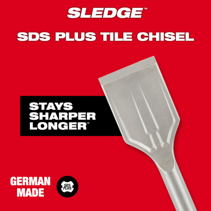 Milwaukee SLEDGE™ SDS Plus Tile Chisel - 1-7/8" x 9-1/2"