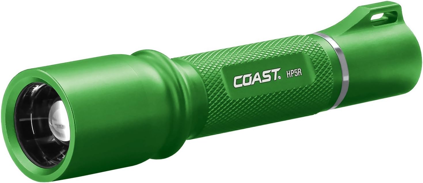 Coast HP5R Rechargeable Focusing LED Flashlight w/ Slide Focus