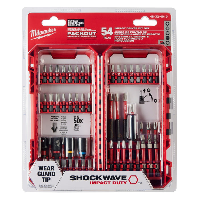 Milwaukee SHOCKWAVE 54-Piece Impact Driver Bit Set