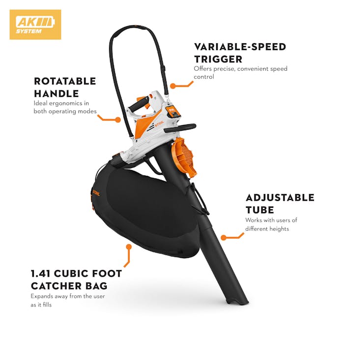 STIHL SHA 56 Cordless Vacuum Shredder & Blower - Tool Only