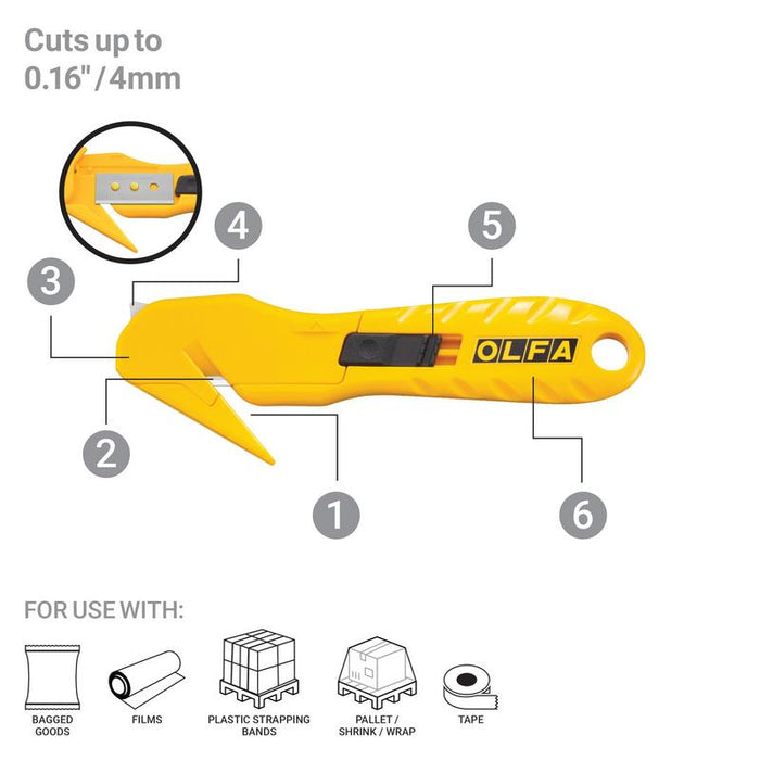 Olfa SK-10 Concealed Blade Safety Knife w/ Replaceable Blade