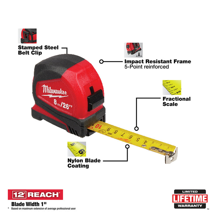 Milwaukee Compact Tape Measure