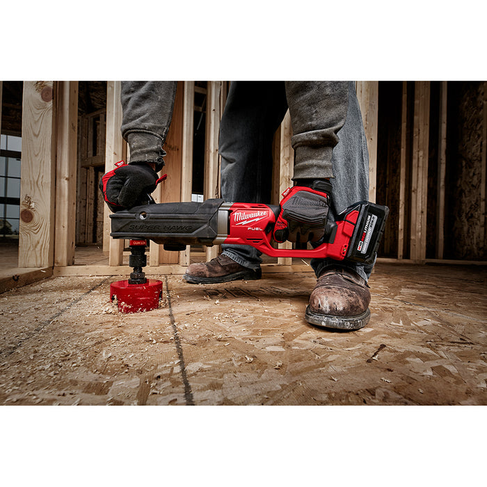 Milwaukee M18 FUEL Cordless Super Hawg Right Angle Drill with QUIK-LOK Kit