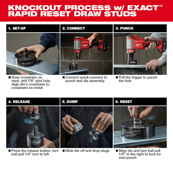 Milwaukee M18 FORCE LOGIC 10 Ton Knockout Tool 1/2" to 2"
