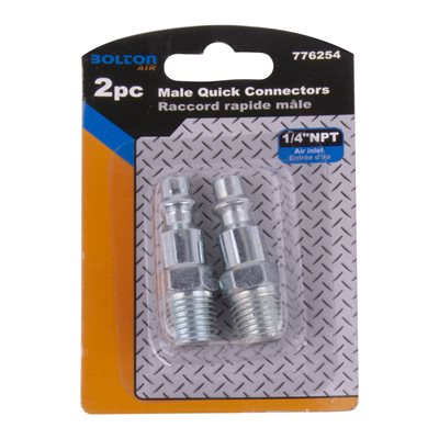 Tooltech 2PK 1/4" NPT Air Line Quick Connectors