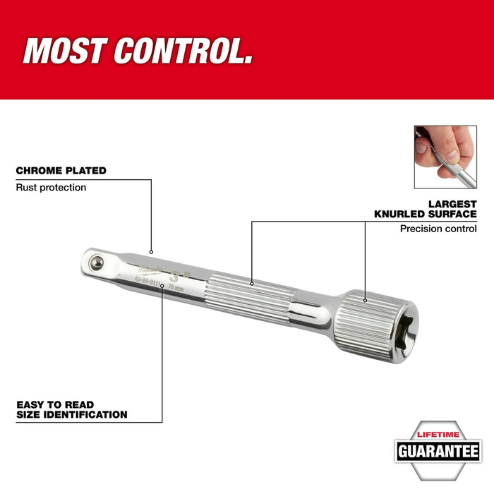 Milwaukee 4 pc. 1/4" Drive Extension Set