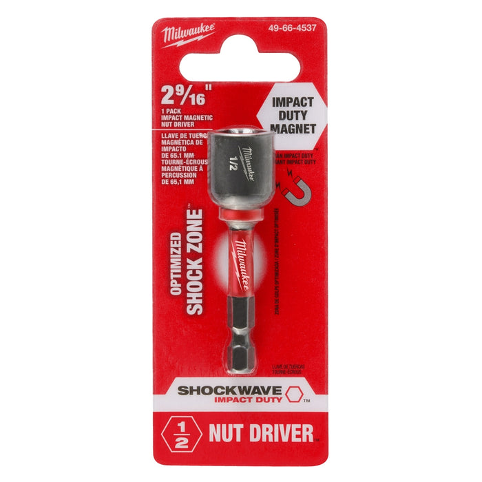 Milwaukee SHOCKWAVE Impact Duty 2-9/16" Magnetic Nut Drivers