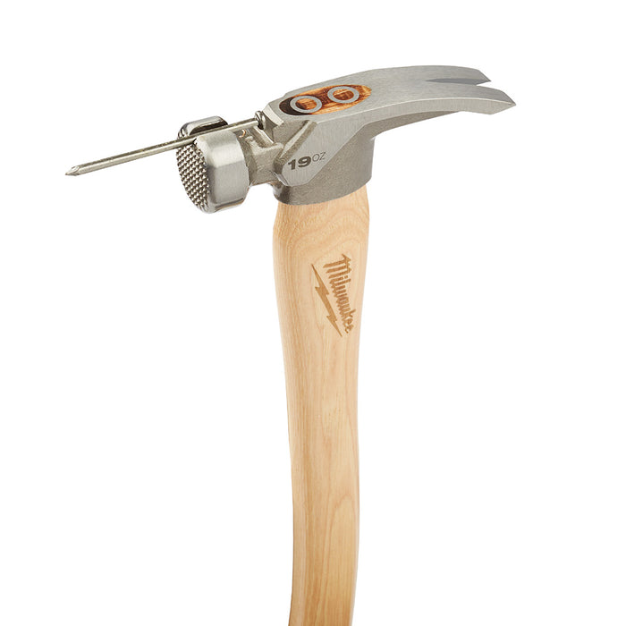 Milwaukee 19oz. Milled Face Hickory Wood Framing Hammer