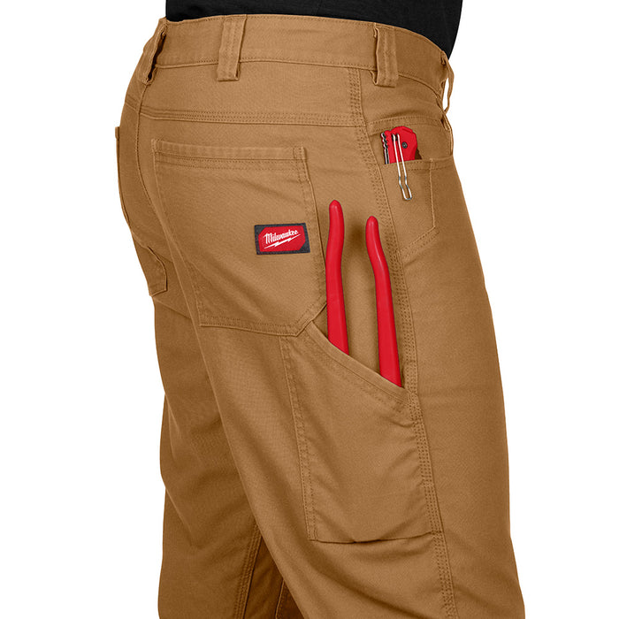 Milwaukee Heavy Duty Flex Work Pants (Khaki)