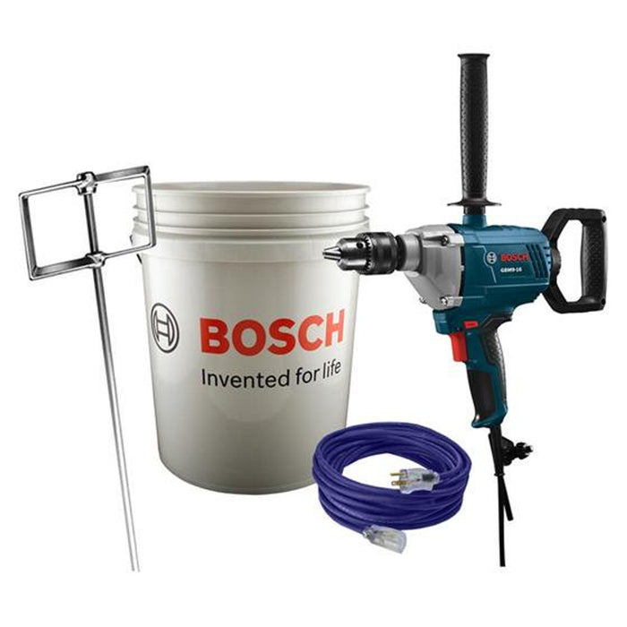 Bosch GBM9-16B 120V Corded 5/8" Mud Mixer Drill w/ Bucket