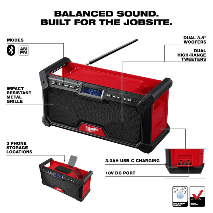 Milwaukee M18™ Bluetooth® Jobsite Radio