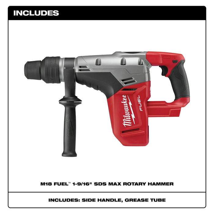 Milwaukee M18 FUEL Cordless 1-9/16" SDS-Max Rotary Hammer (Tool Only)