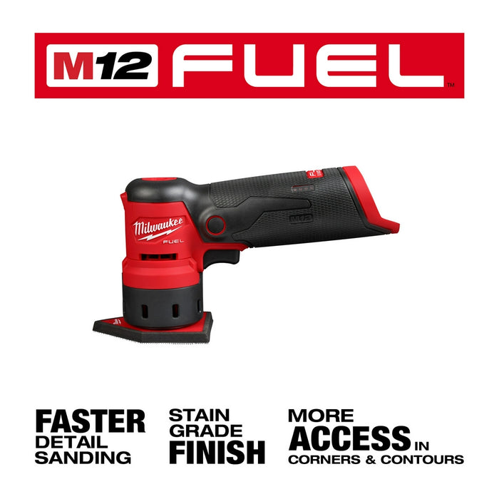 Milwaukee M12 FUEL Cordless Orbital Detail Sander - Tool Only