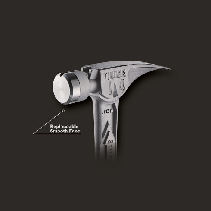 Stiletto® TIBONE™ 14oz Smooth/Curved Titanium Framing Hammer