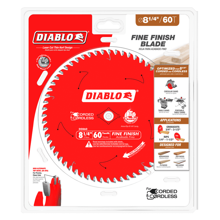 Diablo Fine Finish Saw Blade For Wood