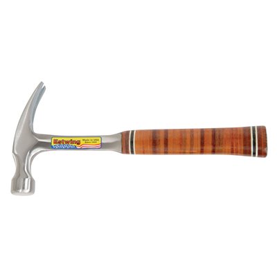 Estwing Straight Claw Hammer 12.5" Leather Grip Handle