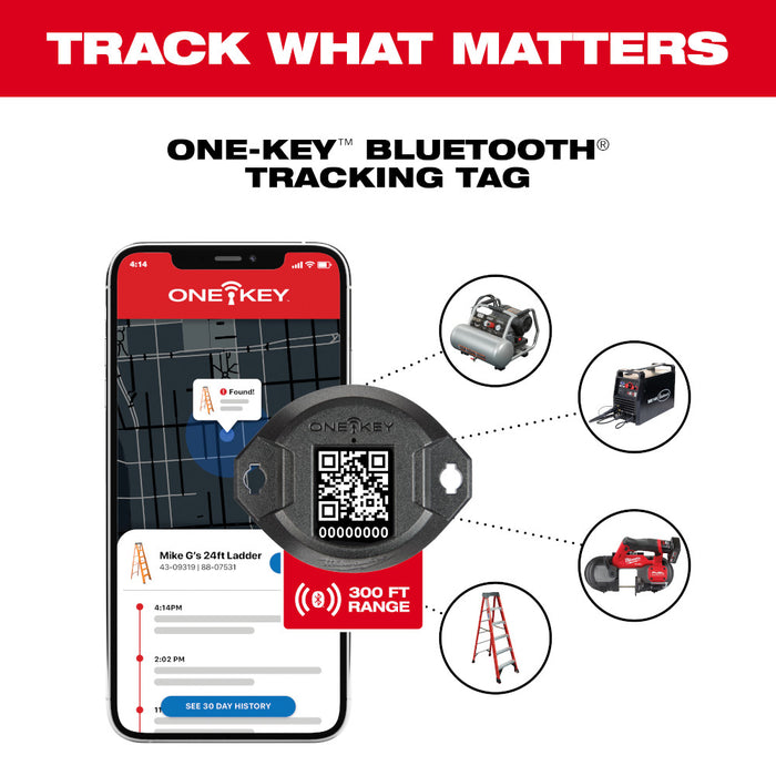 Milwaukee ONE-KEY™ Bluetooth Tracking Tag - 10 Pack